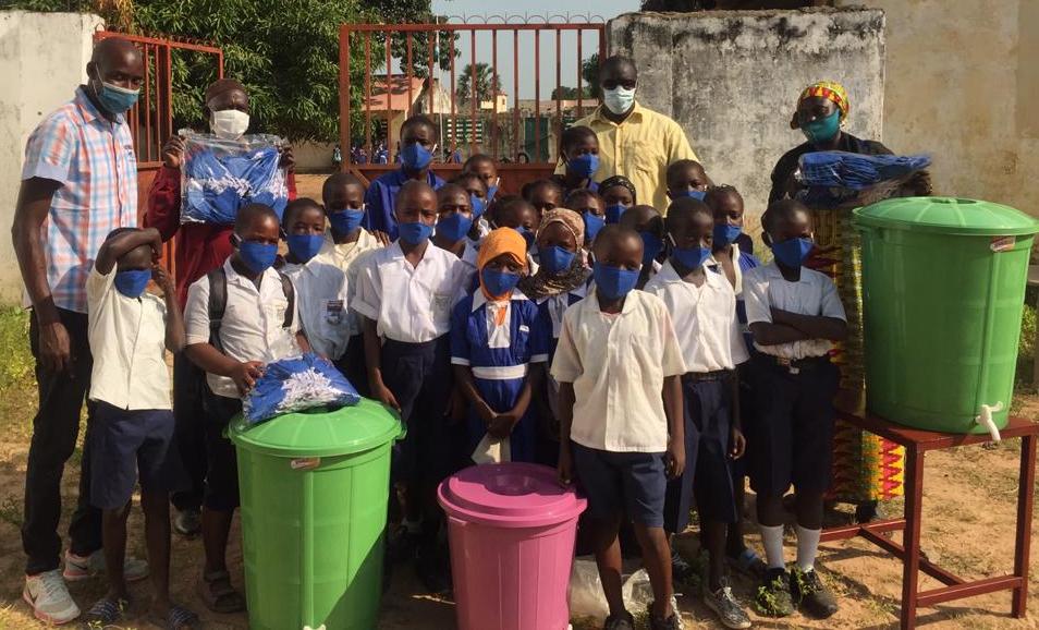 Bijilo LBS receives donation of sanitary items