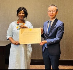 Japanese Ambassador honours Bintou Kujabi Jallow