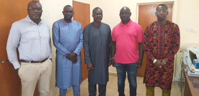 Bissau FF delegation visits GFF president