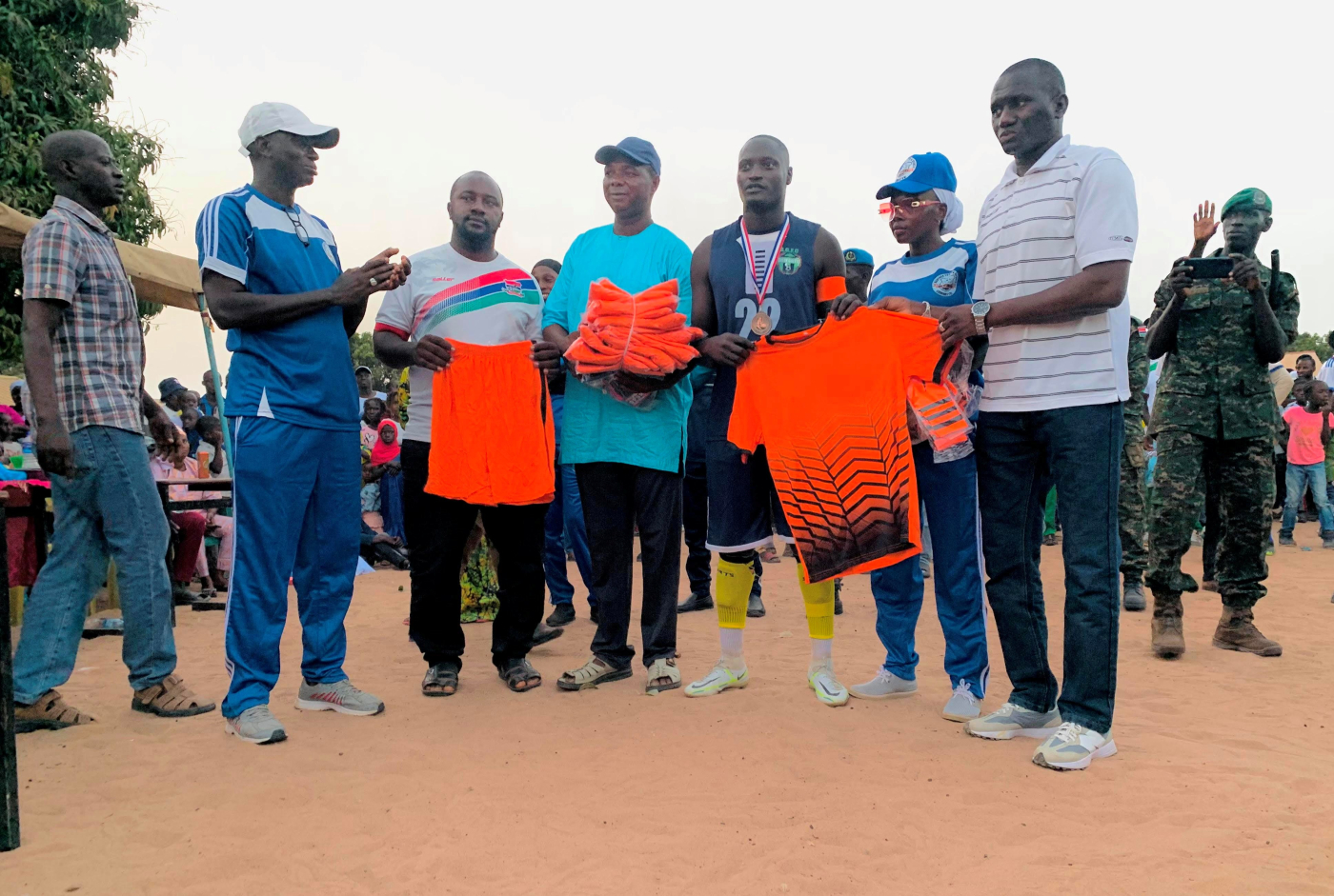 Councillor Botto Bojang patronises Banyaka league finalists with jerseys