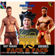 Wrestling: Boy Nyang, Adidas combat slated for Jan. 16th