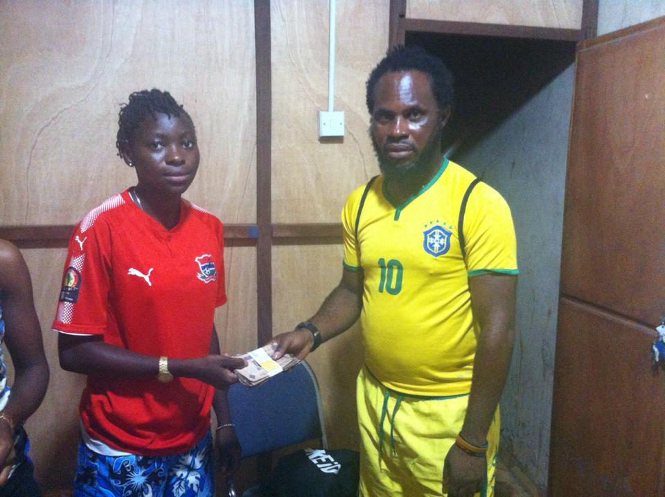Brikama Utd players receive FIFA COVID-19 relief fund
