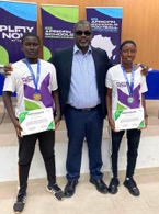 Young Gambian referees receive medals at CAF U-15 championship