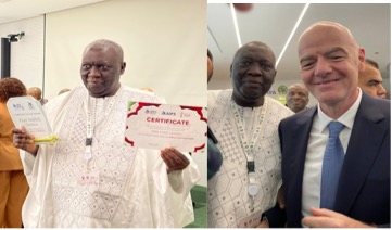 AIPS Africa, CAF honour Pap Saine for lifetime coverage of AFCON