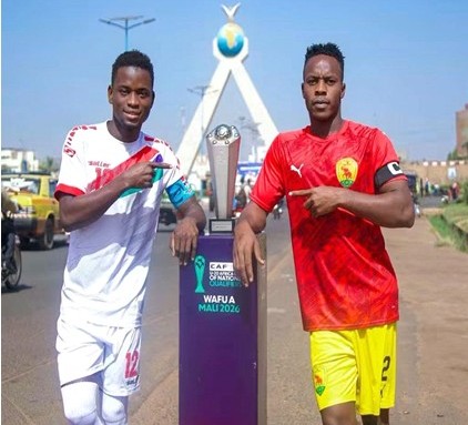 Captain Kebba Badjie joins Guinean counterpart to unveil WAFU A U-20 trophy in Bamako