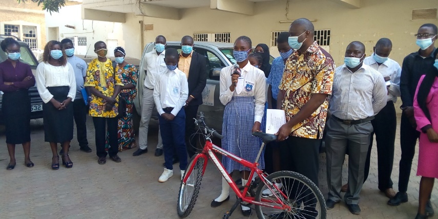 Caritas Gambia distributes 300 bicycles to schools