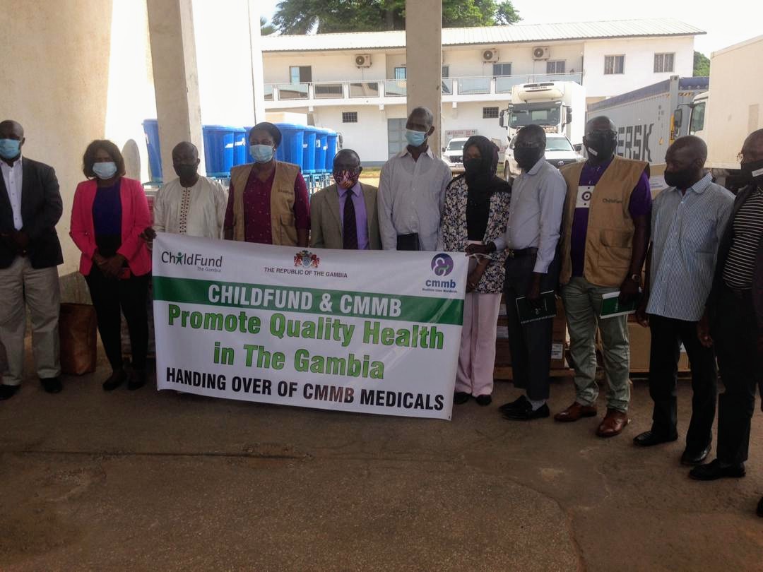 ChildFund gives 20ft container with medical items to MoH
