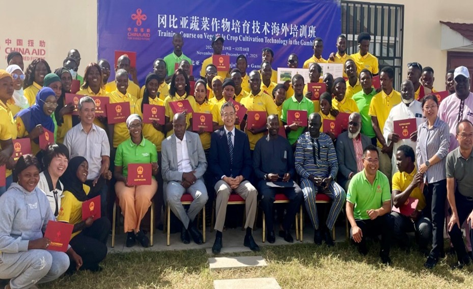 China-Gambia partnership boosts skills of 60 farmers