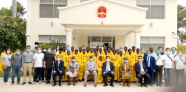 Chinese Embassy supports Gambia Kung fu Federation with equipment