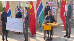 Chinese Embassy presents 40 sewing machines & D570,000 to KMC