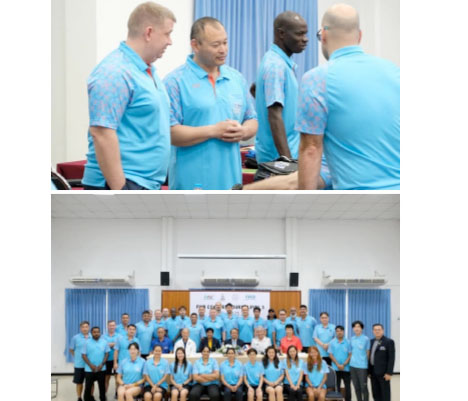Coach Pa Barrow in Thailand to Level lll FIVB coaching course