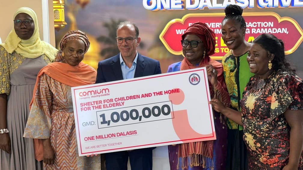 Comium Gambia doles out D3M to three institutions