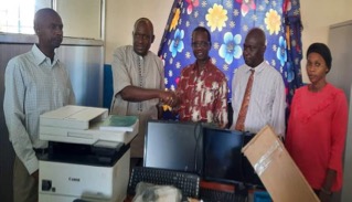 Crab Island TVET receives donation of office equipment