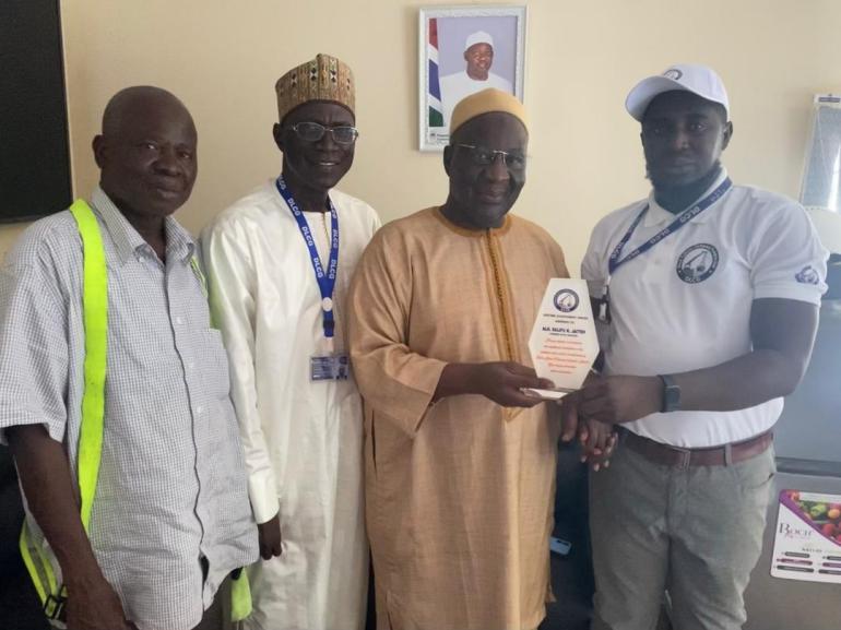 DLCG awards SK Jaiteh for Outstanding Service