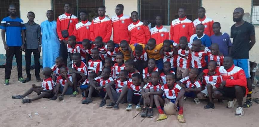 Pa Dembo Touray donates football jerseys to Danso’s Football Academy
