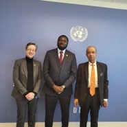 Dr. Tangara meets deputy minister of Azerbaijan, Inter Parliamentary Union on the margins of US-Africa Summit