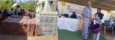 Ding Ding Yiriwa Federation doles out sanitary materials worth D0.4M to families