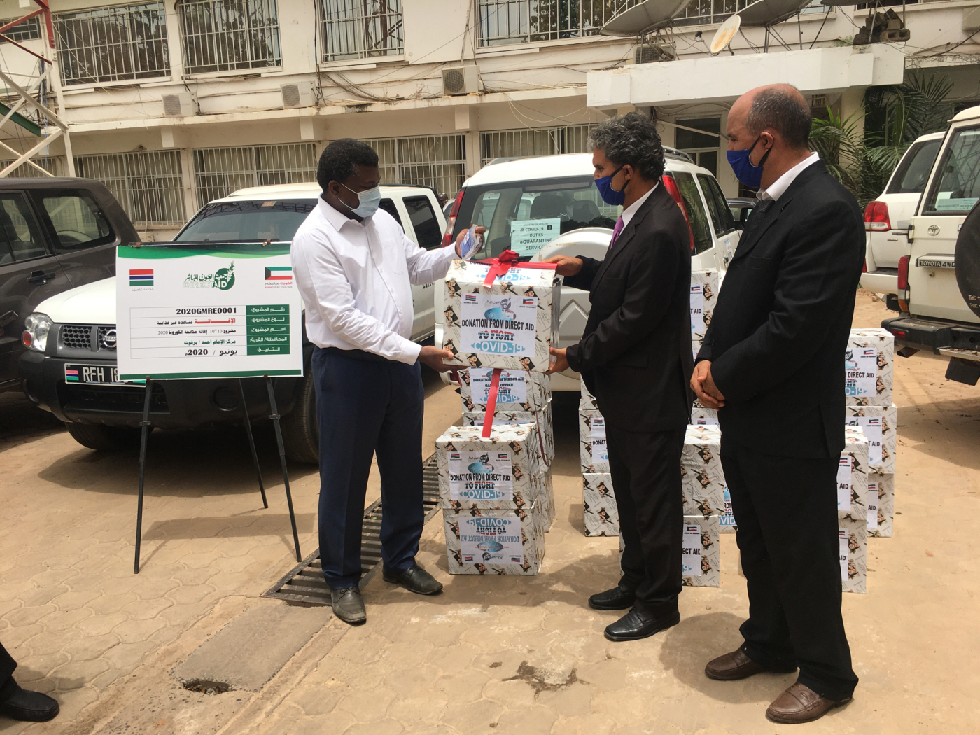 Direct Aid Gambia delivers 10, 000 face masks to Health Ministry