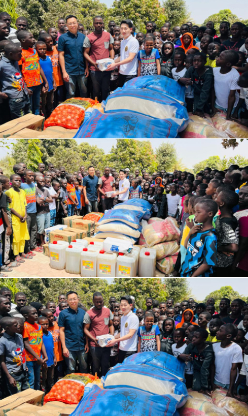 Philanthropists support Banjulanding orphanage with food items 