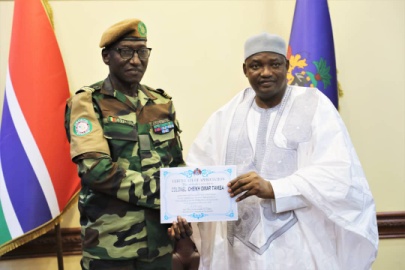 Barrow receives ECOWAS Commission president, outgoing ECOMIG commander