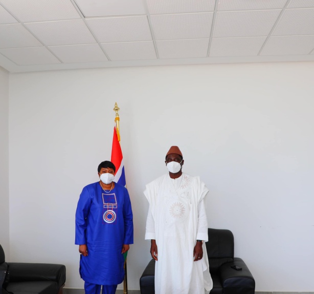 Foreign Minister Dr. Tangara receives ICC Chief Prosecutor Fatou Bensouda