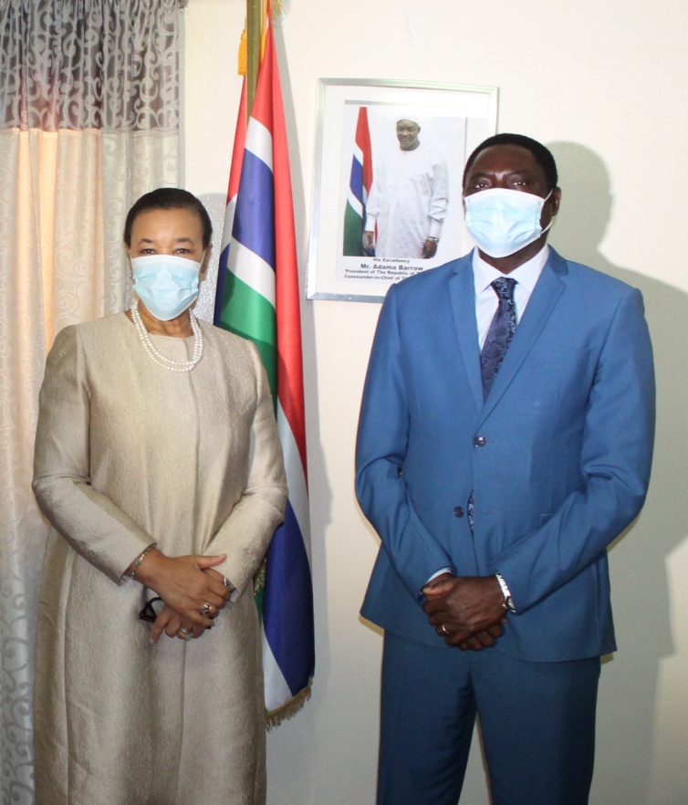 Dr. Tangara receives Commonwealth SG Patricia Scotland