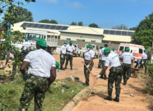 ECOMIG, DLEAG join Kanifing Hospital in sanitation exercise
