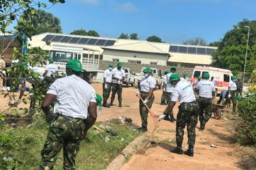 ECOMIG, DLEAG join Kanifing Hospital in sanitation exercise