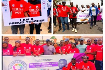 EDUSA joins Pakaliba Cluster Teachers in 4-KM walk for health exercise