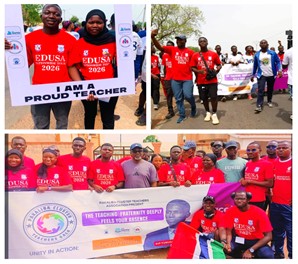 EDUSA joins Pakaliba Cluster Teachers in 4-KM walk for health exercise