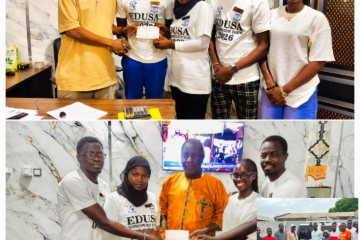 Gambian philanthropist extends D80K, food largesse to EDUSA’s nationwide tour
