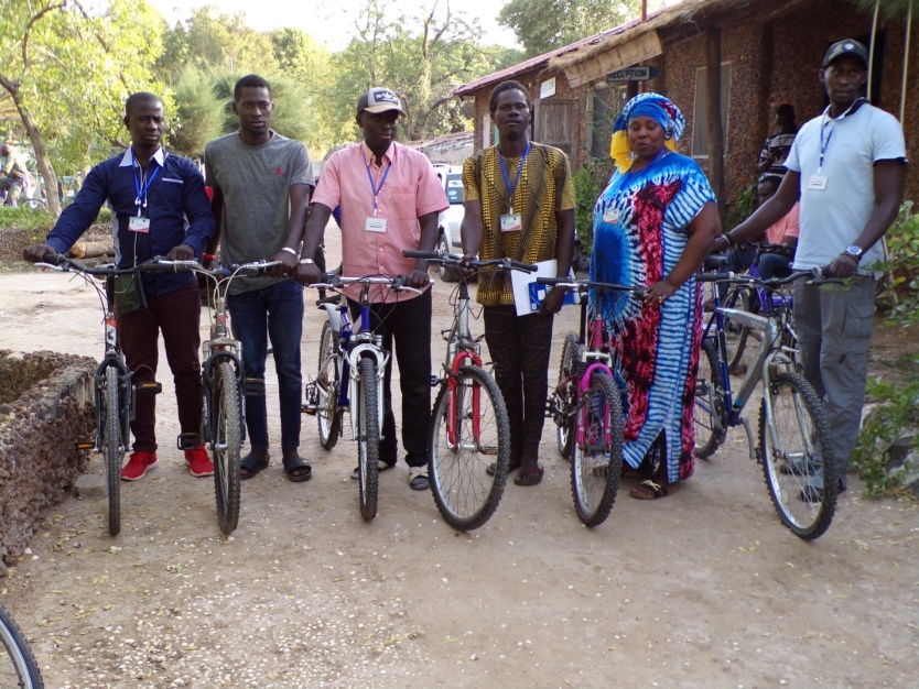 ERI, partners distribute bicycles to CONNECTING Project volunteers