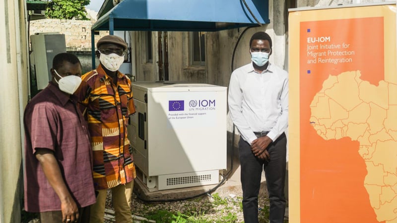COVID-19: EU donates generator to National Public Health Laboratory
