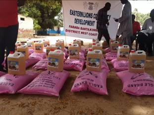 Eastern Lions Community Development Trust gives food support to vulnerable families in Kombo East