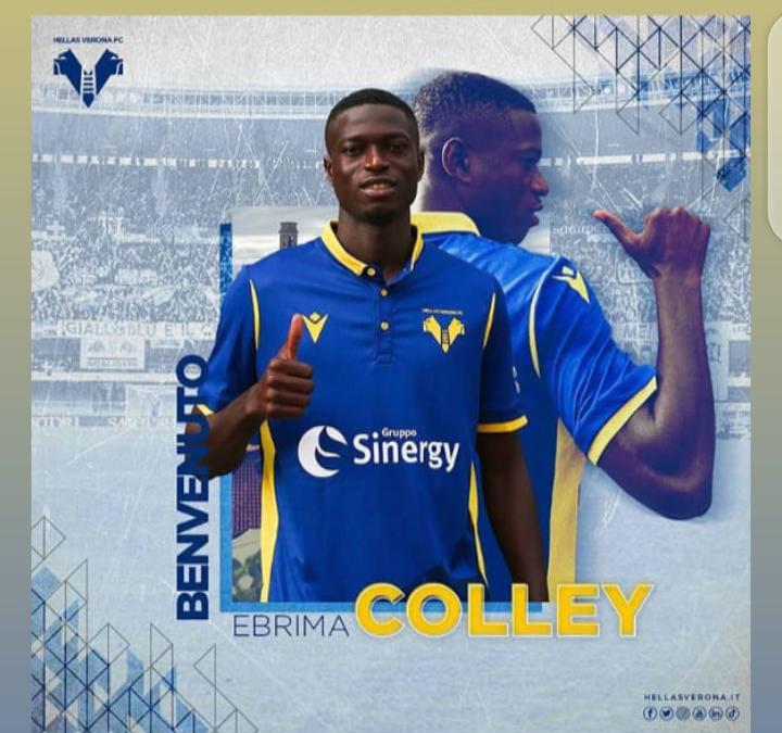 Verona signs Gambian winger Ebrima Colley on loan