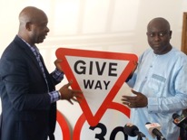 Transport minister presents 172 road safety equipment to stakeholders