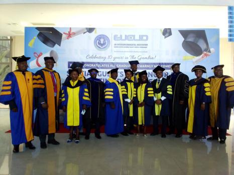 Euclid University convocation honours late VP Joof