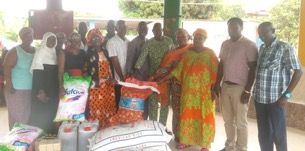 Ex-Senegambia staff support SOS Children with food items