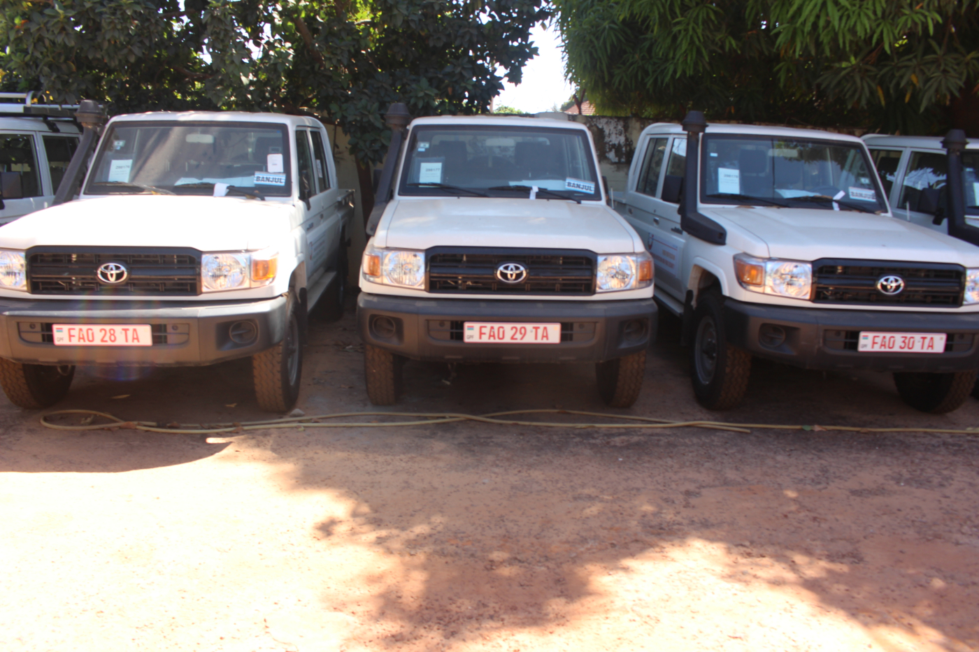 EU funded FAO projects procure IT equipment & vehicles to boost food security, nutrition