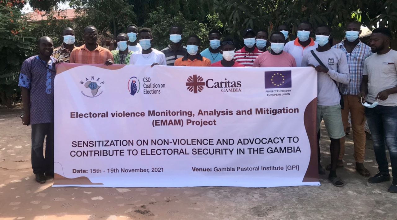 Caritas-Gambia engages religious leaders, youth on peace building ahead of presidential election