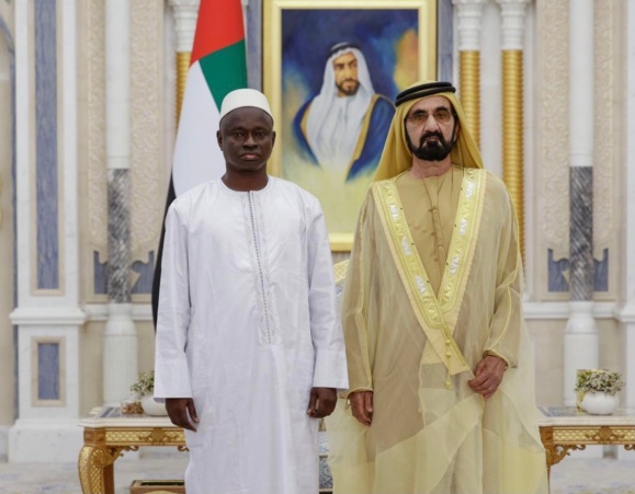 Gambian ambassador to UAE presents Letters of Credence to His Highness Sheikh Mohammed bin Rashid Al Maktoum