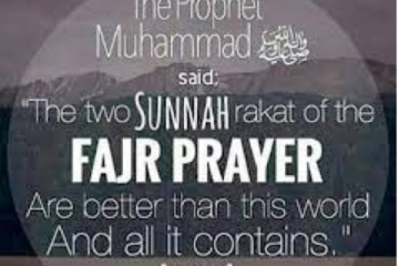 PRAYERS:  Belated performance of Sunnah rak’at of fajr  