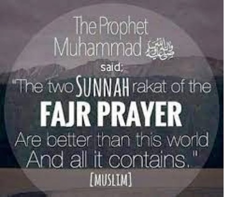 PRAYERS:  Belated performance of Sunnah rak’at of fajr  
