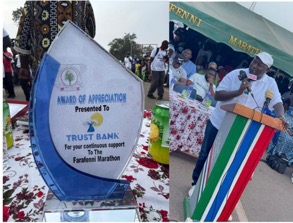 Trust Bank bags Farafenni Marathon main sponsor award