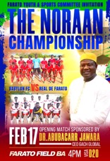 Dr. Abubakary Jawara bankrolls Farato football tourney 