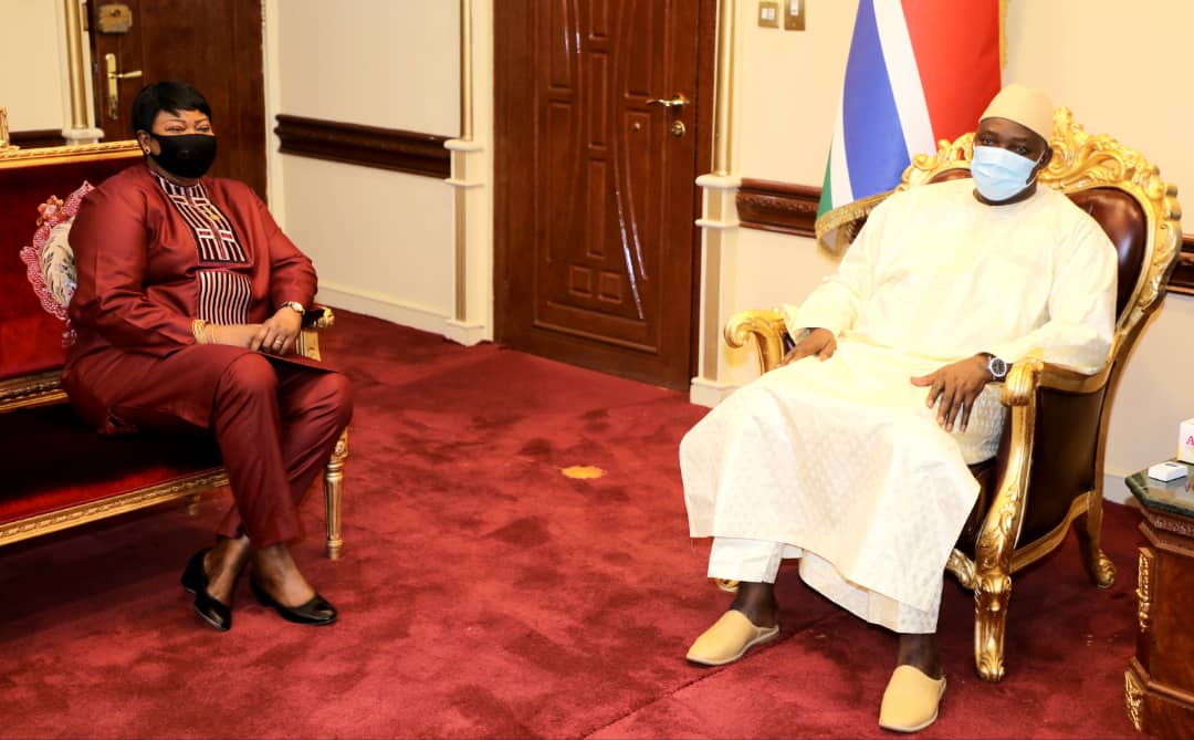 Outgoing ICC Chief Prosecutor Fatou Bensouda pays courtesy call on Barrow
