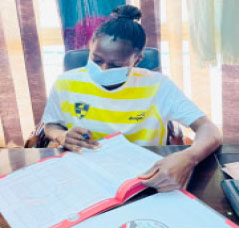 Egyptian side Wadi Degla sign Fatou Dukureh