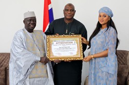 Ziguinchor Honours Gambian diplomat Fatou Kinneh Jobe with special Golden Liane award