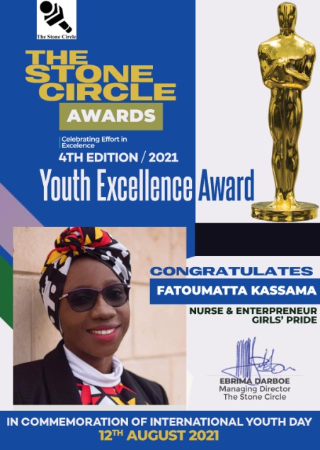 Fatoumatta Kassama wins 2021 Youth Excellence Award