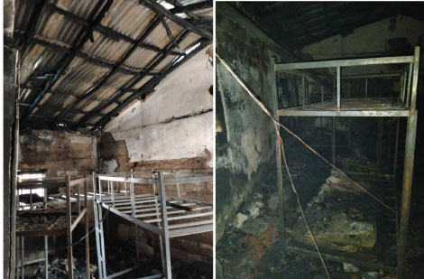 Fire disaster leaves dozens of Madrasa students homeless